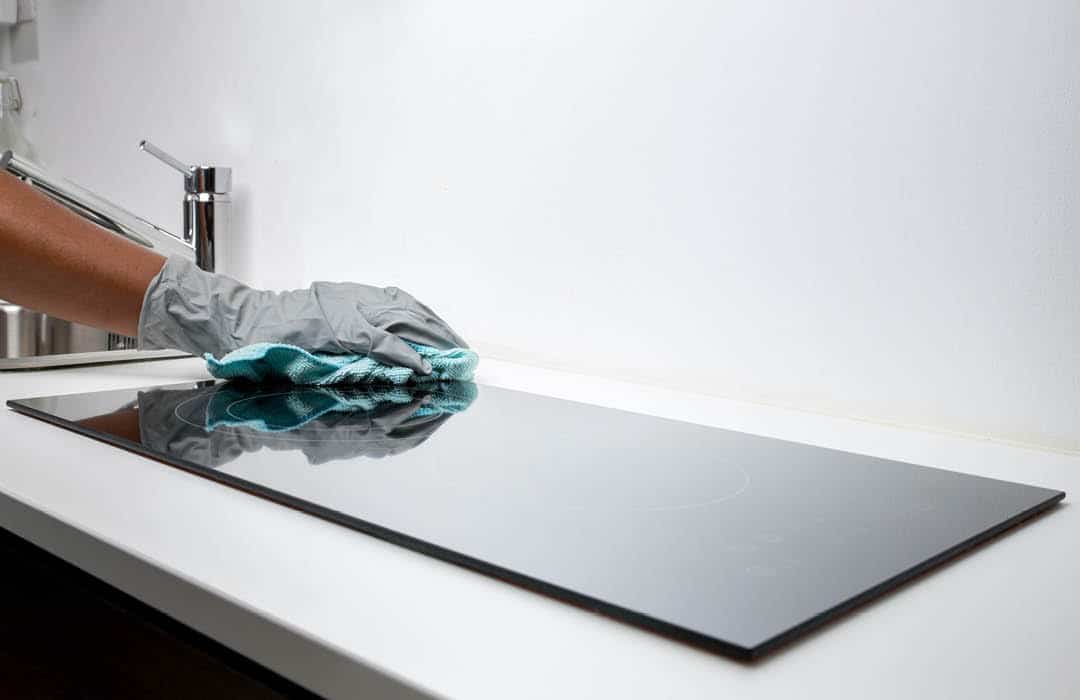 Deep Cleaning - a bathroom being cleaned.