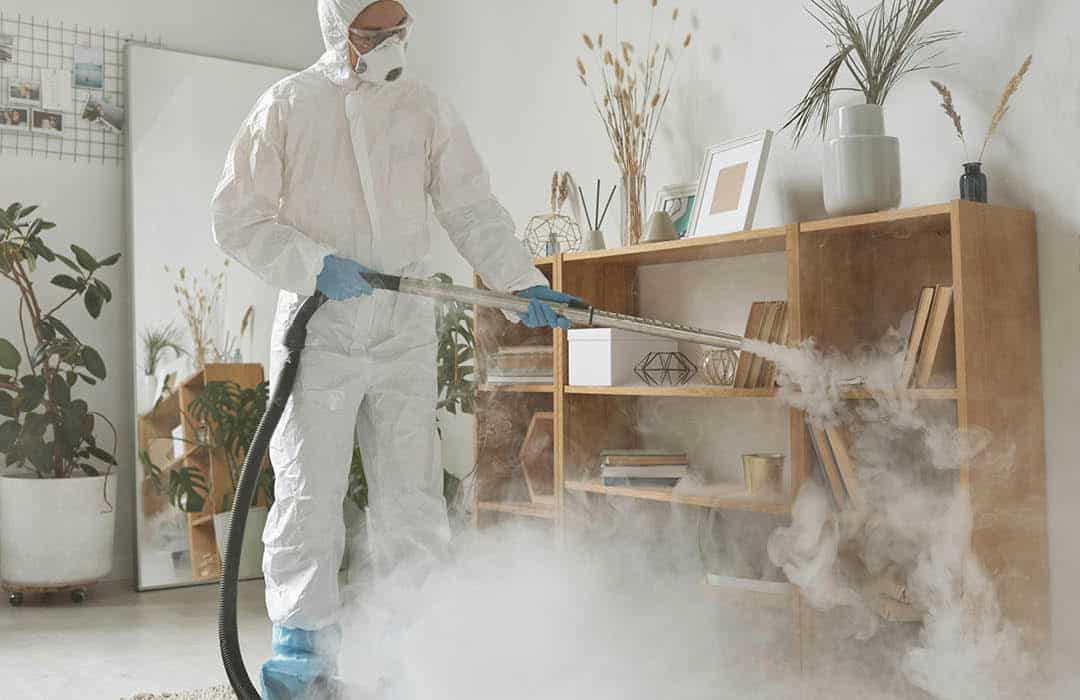 Sanitisation Services - a room being sanitised.
